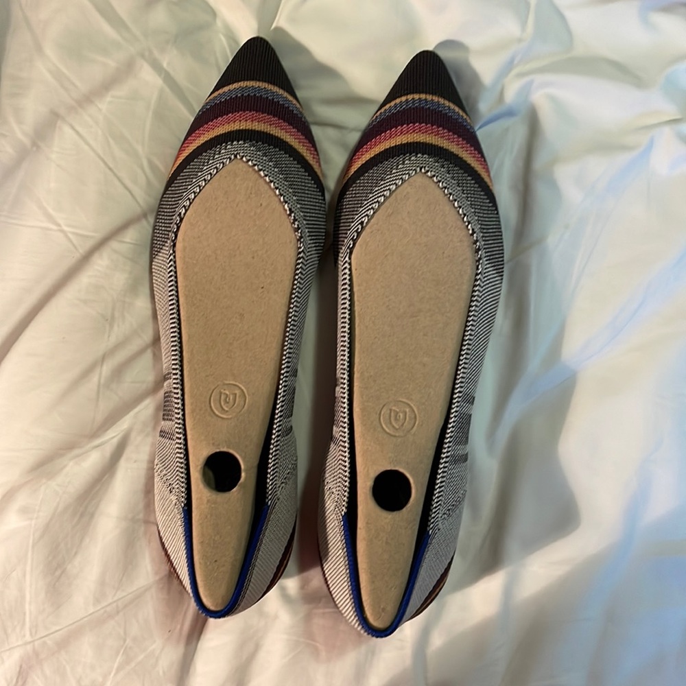 Rothy’s Inverse Stripe Points- Size 11.5 - Excell… - image 1